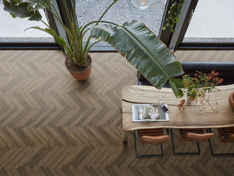 FloorLife YUP Paddington Warm brown - Visgraat Click PVC