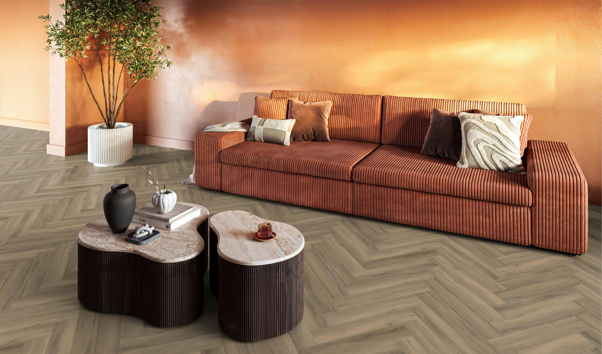 FloorLife YUP Paddington Light brown - Visgraat Click PVC