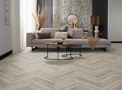 Ambiant Spigato Avanto Grey | Visgraat Lijm PVC