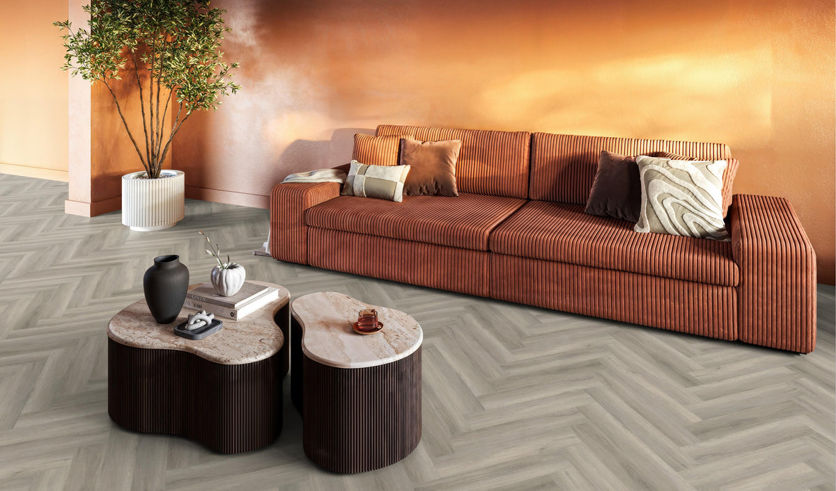 FloorLife YUP Paddington Grey - Visgraat Click PVC