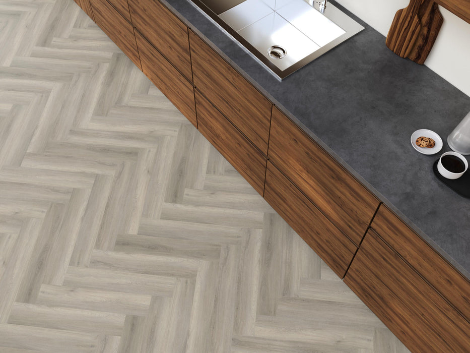 FloorLife YUP Paddington Grey - Visgraat Click PVC