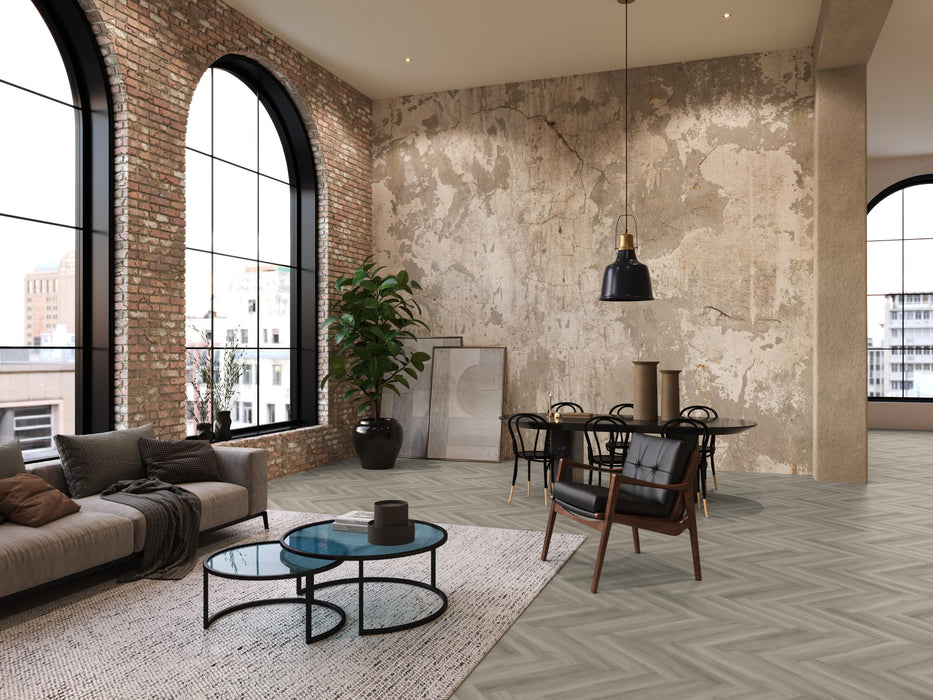 FloorLife YUP Paddington Grey - Visgraat Click PVC