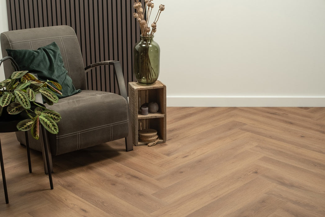 Floer Narwal Nootbruin - Walvisgraat Click PVC