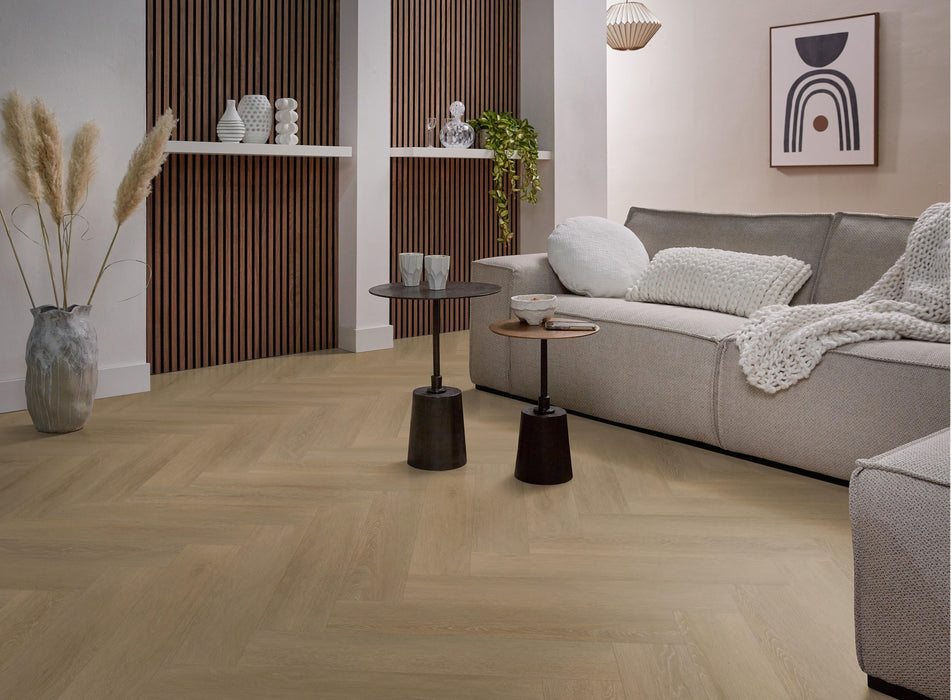 VT Wonen Herringbone dryback sun kissed | Visgraat Plak PVC