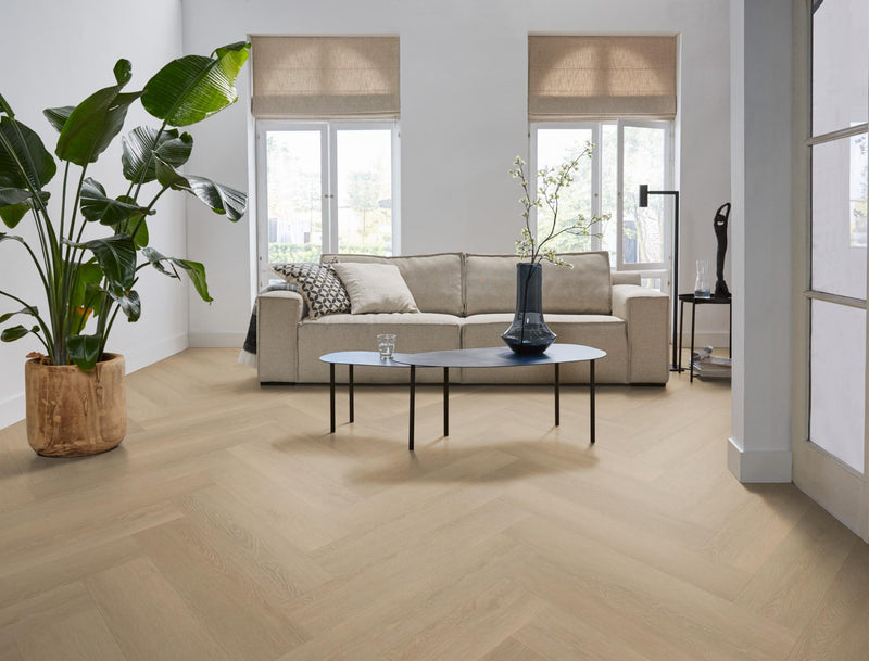 Staal van VT Wonen Herringbone Warm natural | Visgraat Klik PVC
