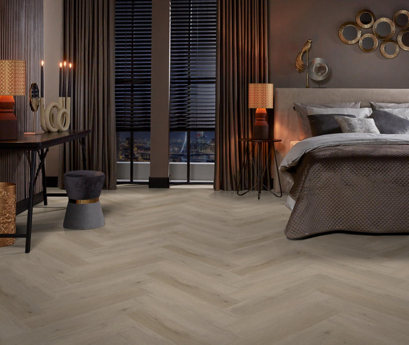 Staal van Ambiant Spigato Vivero Light oak | Visgraat Klik PVC