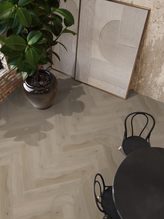 FloorLife YUP Leyton Light oak - Visgraat Plak PVC