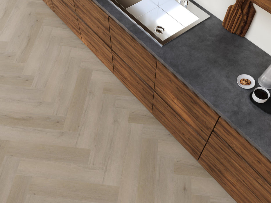 FloorLife YUP Leyton Light oak - Visgraat Click PVC