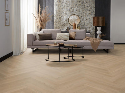 Ambiant Spigato Vivero Beige | Visgraat Lijm PVC