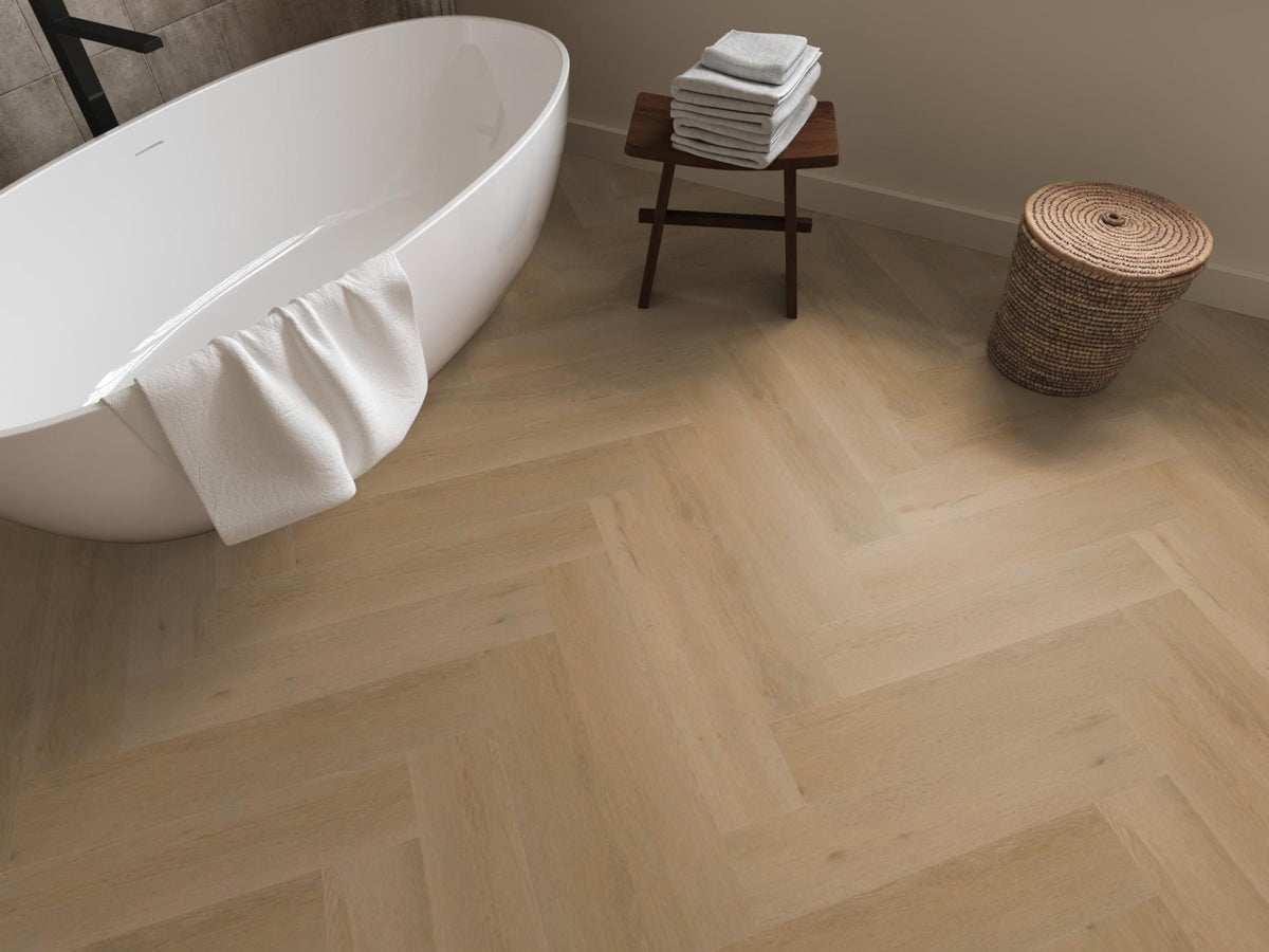 Ambiant Spigato Vivero Warm oak | Visgraat Lijm PVC