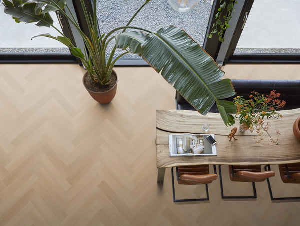 FloorLife YUP Fulham Natural oak - Visgraat Plak PVC