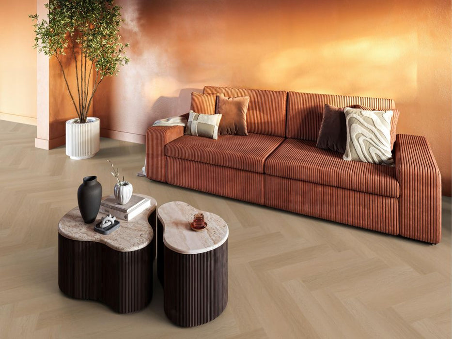 FloorLife YUP Fulham Natural oak - Visgraat Plak PVC