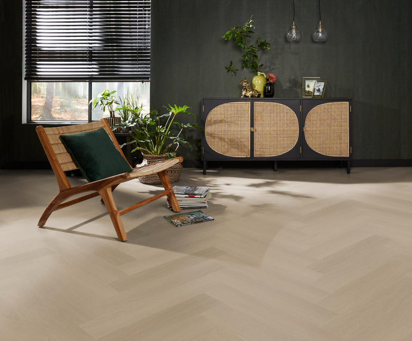 Ambiant Spigato Estino Smoky | Visgraat Lijm PVC