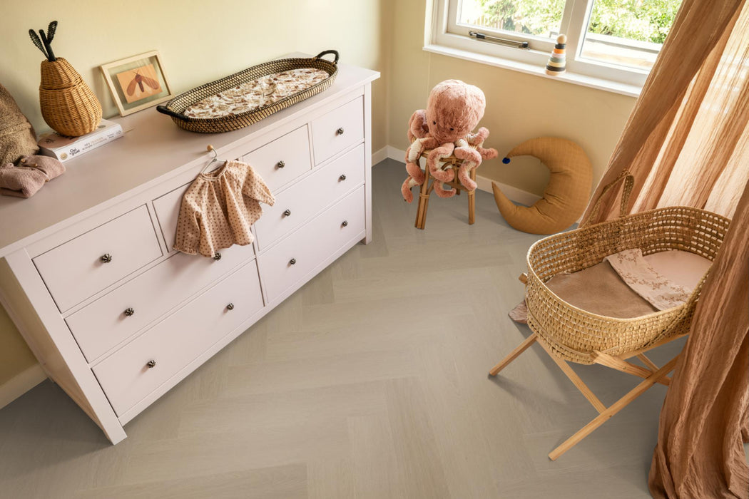 Ambiant Spigato Estino Smoky | Visgraat Lijm PVC