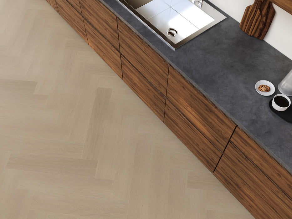FloorLife YUP Fulham Smoky - Visgraat Plak PVC