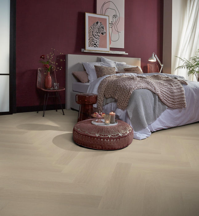 Ambiant Spigato Estino Beige | Visgraat Lijm PVC