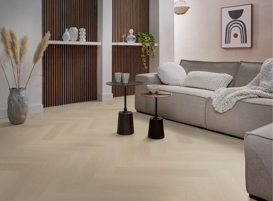 Ambiant Spigato Estino Beige | Visgraat Lijm PVC