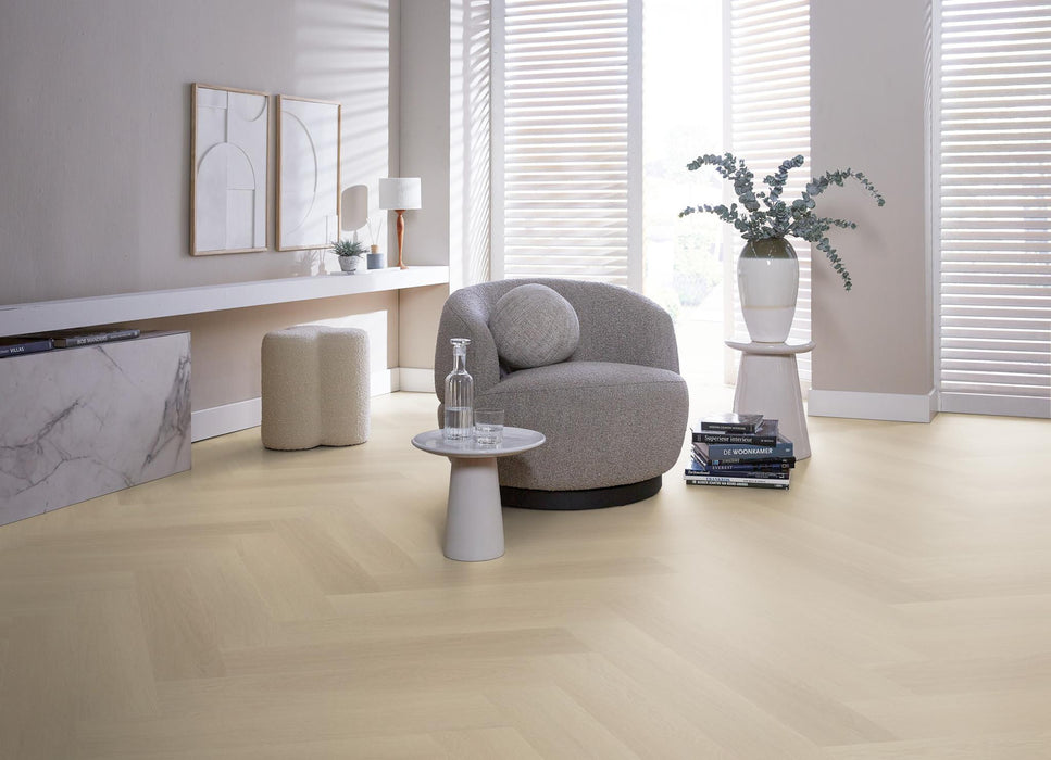 Ambiant Spigato Estino Beige | Visgraat Lijm PVC