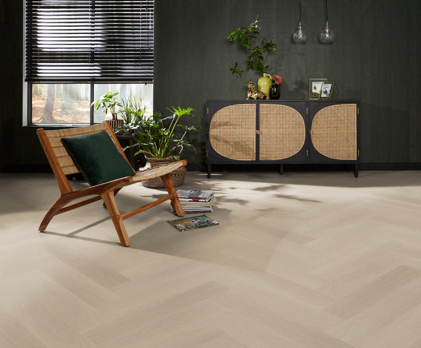 Ambiant Spigato Estino Beige | Visgraat Lijm PVC