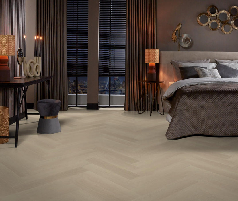 Ambiant Spigato Estino Beige | Visgraat Lijm PVC