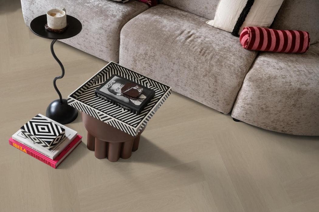 Ambiant Spigato Estino Beige | Visgraat Lijm PVC