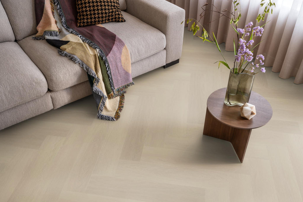 Ambiant Spigato Estino Beige | Visgraat Lijm PVC