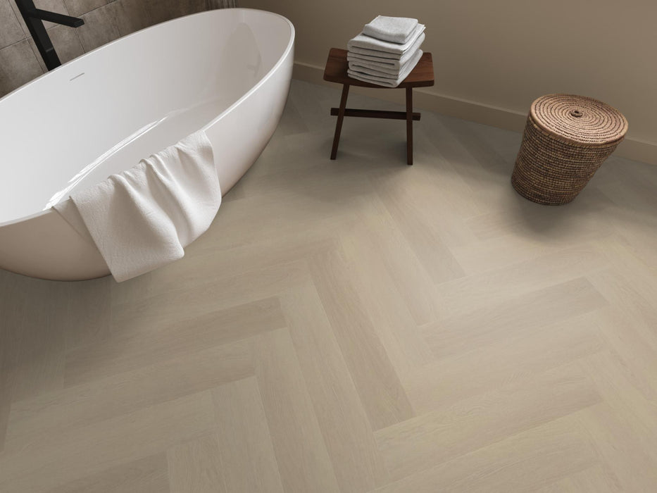 Ambiant Spigato Estino Beige | Visgraat Lijm PVC