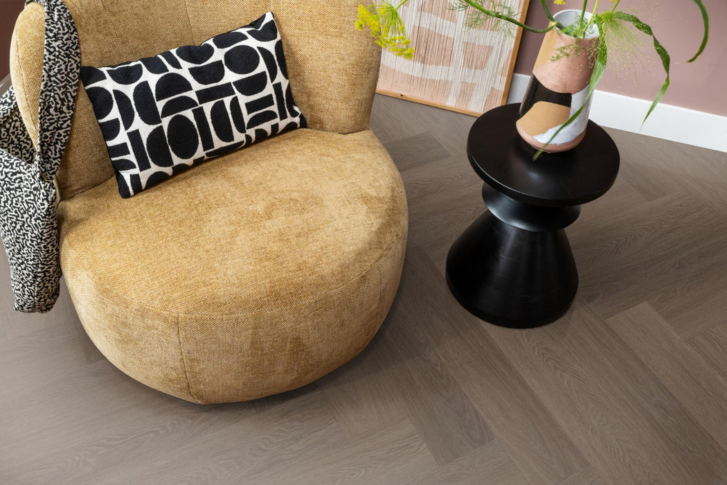 Ambiant Spigato Estino Brown | Visgraat Lijm PVC