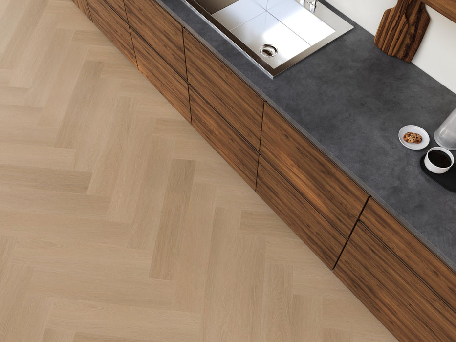 FloorLife YUP Fulham Dark oak - Visgraat Click PVC