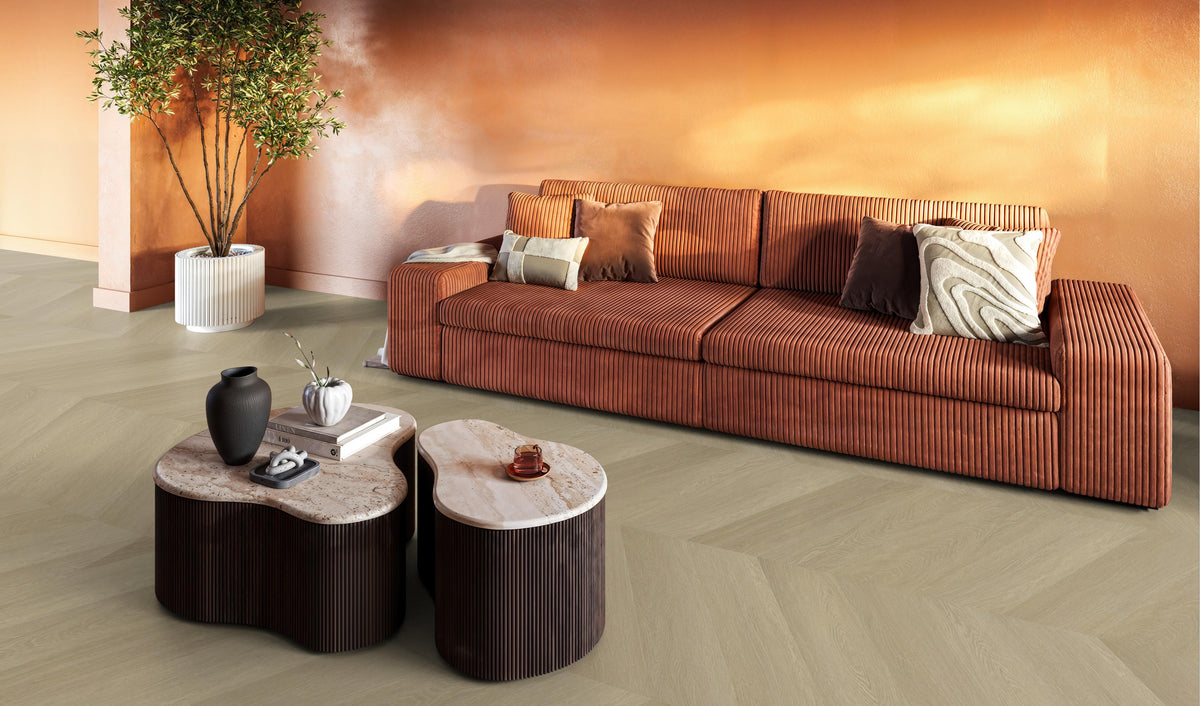 FloorLife YUP Fulham Natural oak - Hongaarse punt Plak PVC