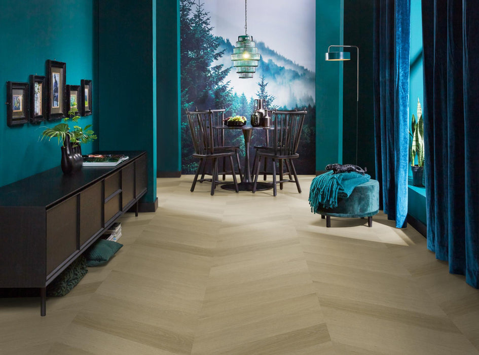 Ambiant Spigato Estino Natural oak | Hongaarse punt | Plak PVC