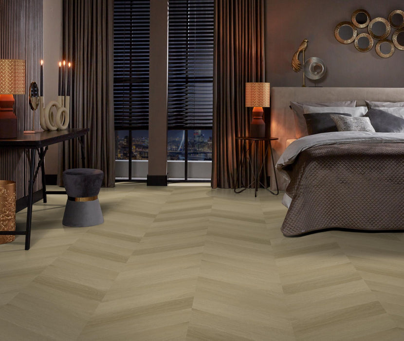 Ambiant Spigato Estino Natural oak | Hongaarse punt | Plak PVC