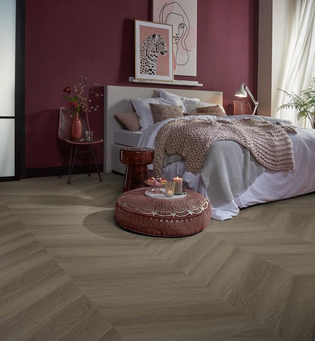 Ambiant Spigato Estino Brown | Hongaarse punt | Plak PVC