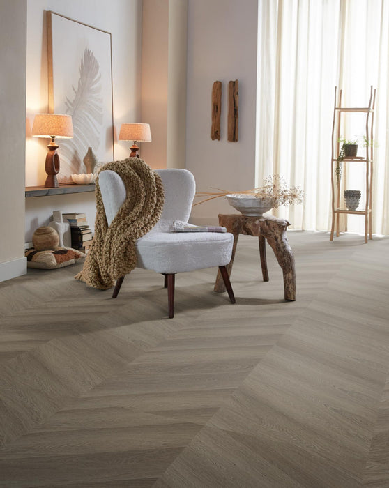 Ambiant Spigato Estino Brown | Hongaarse punt | Plak PVC