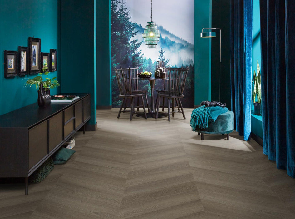 Ambiant Spigato Estino Brown | Hongaarse punt | Plak PVC