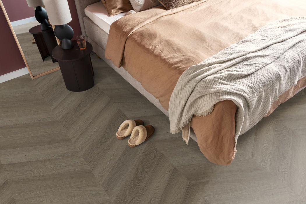 Ambiant Spigato Estino Brown | Hongaarse punt | Plak PVC