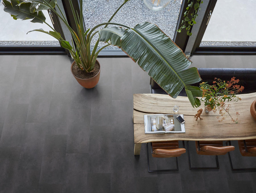 FloorLife Southwark Anthracite - Tegel 45 x 90 Plak PVC Dryback