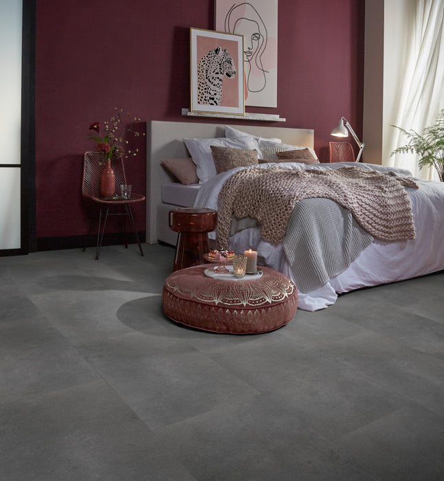 Ambiant Sarino Dark grey | Tegel 45 x 90 Plak PVC dryback
