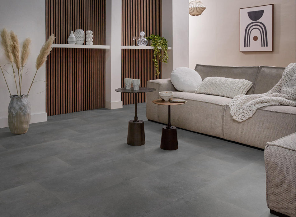 Ambiant Sarino Dark grey | Tegel 45 x 90 Plak PVC dryback