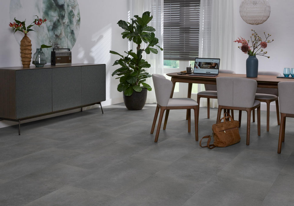 Ambiant Sarino Dark grey | Tegel 45 x 90 Plak PVC dryback