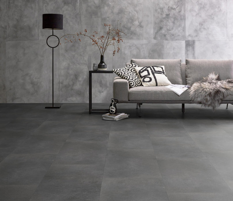 Ambiant Sarino Dark grey | Tegel 45 x 90 Plak PVC dryback