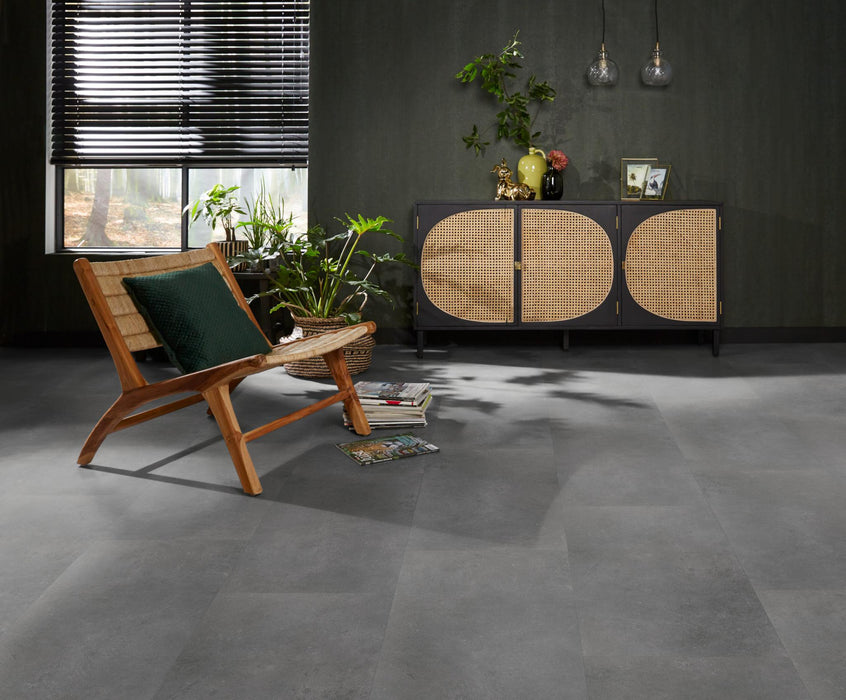 Ambiant Sarino Dark grey | Tegel 45 x 90 Plak PVC dryback