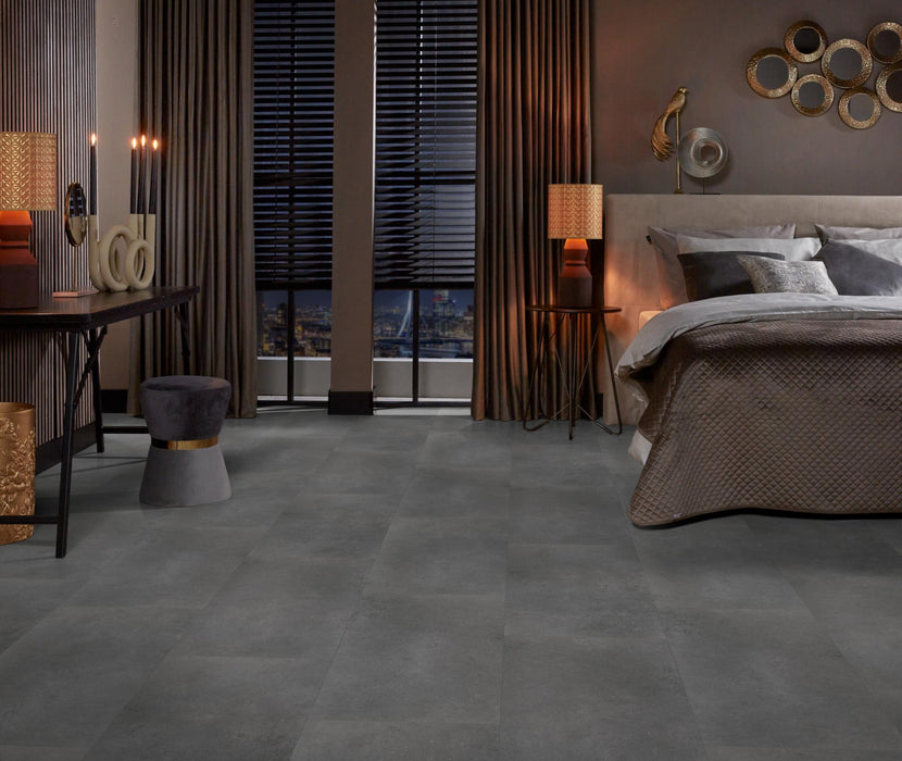 Ambiant Sarino Dark grey | Tegel 45 x 90 Plak PVC dryback