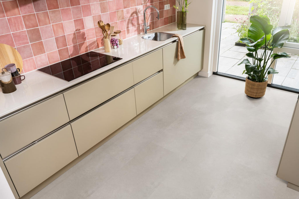 Ambiant Sarino Light grey | Tegel 45 x 90 Plak PVC dryback