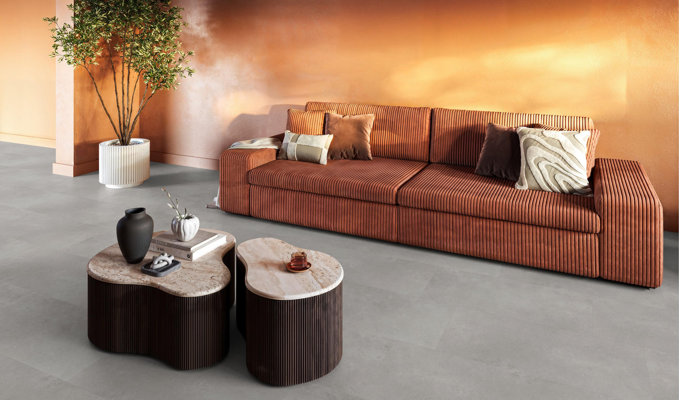 FloorLife Southwark Grey - Tegel 45 x 90 Plak PVC Dryback