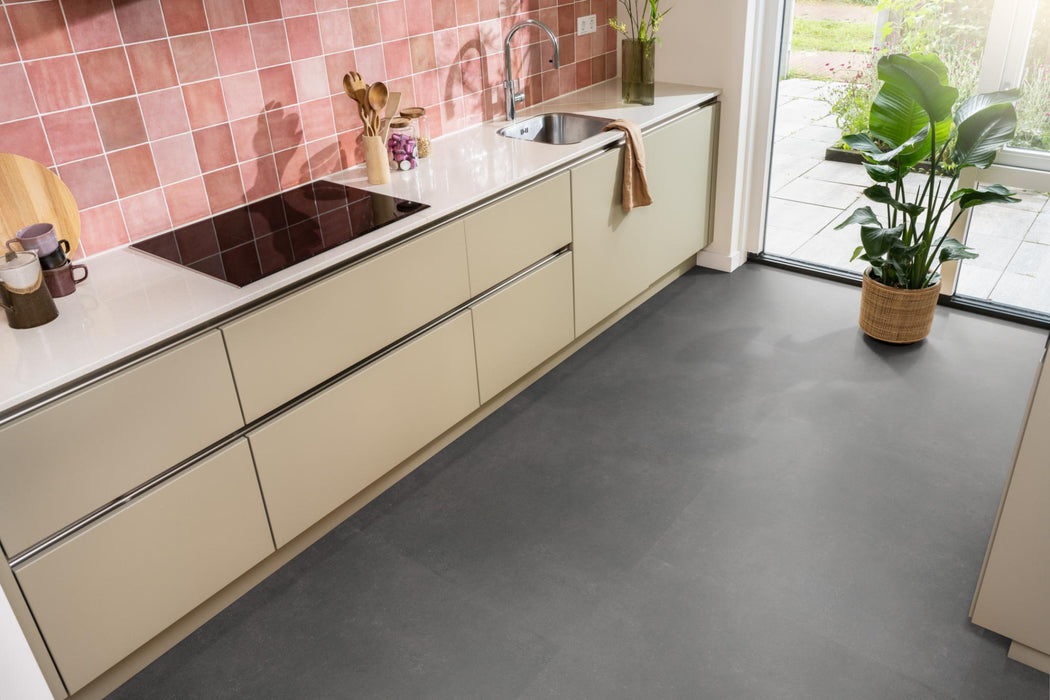 Ambiant Sarino XL Anthracite | Tegel 90 x 90 Plak PVC dryback