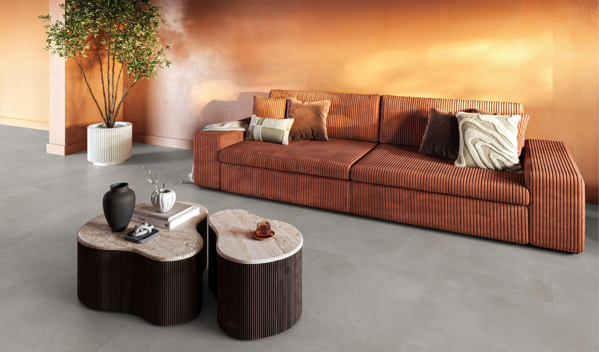 FloorLife Southwark XL Grey - Tegel 90 x 90 Plak PVC Dryback