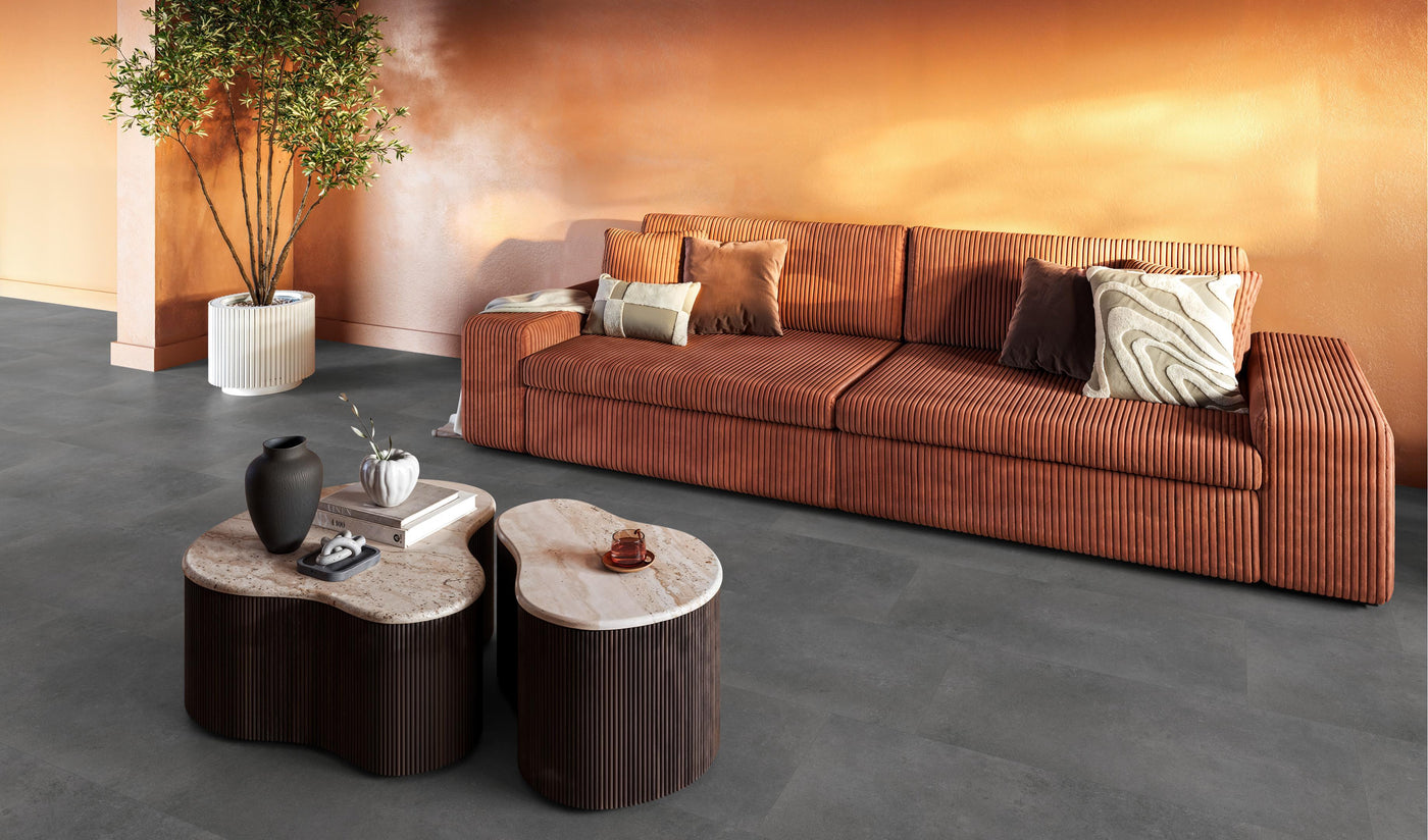 FloorLife Southwark Dark grey - Tegel 90 x 45 Click PVC