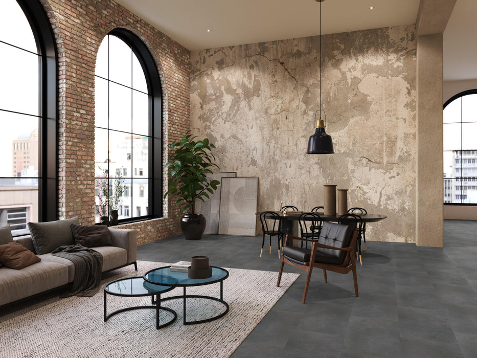 FloorLife Southwark Dark grey - Tegel 90 x 45 Click PVC