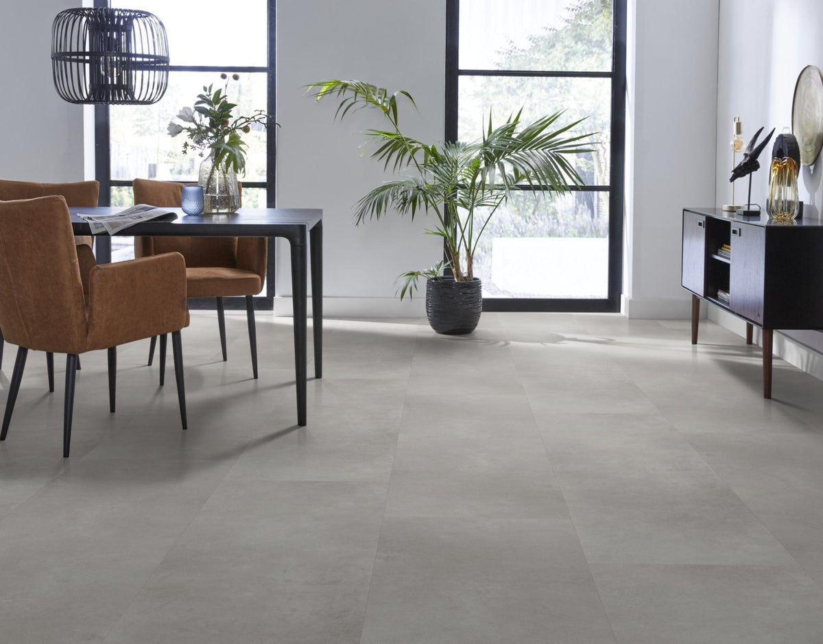 Ambiant Sarino XL Grey | Tegel 90 x 90 Plak PVC dryback
